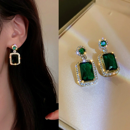 Emerald Royale Drop Earrings