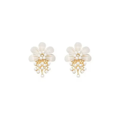 Blossom Pearl Charm Earrings