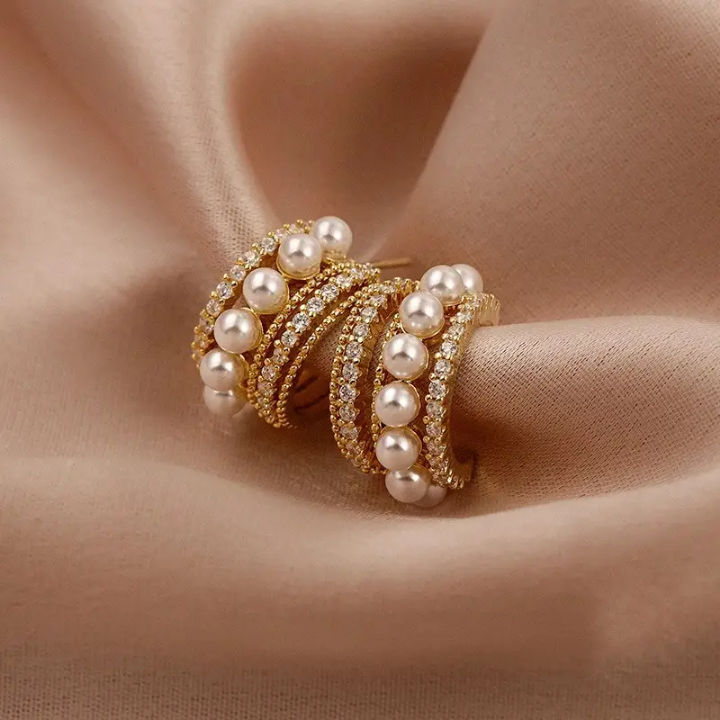 Luxe Double-Hoop Radiance Earrings