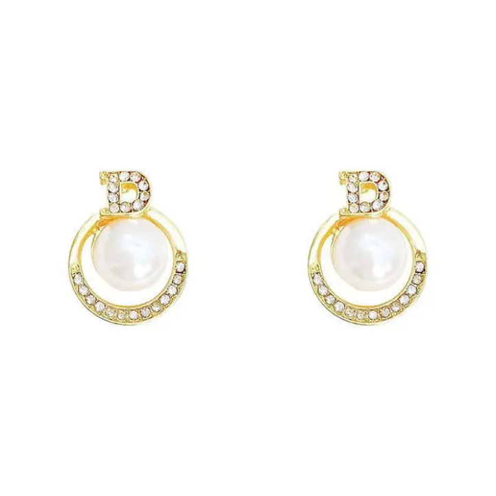 Radiant Pearl Halo Studs