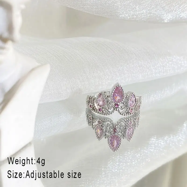 Royal Pink Crest Ring