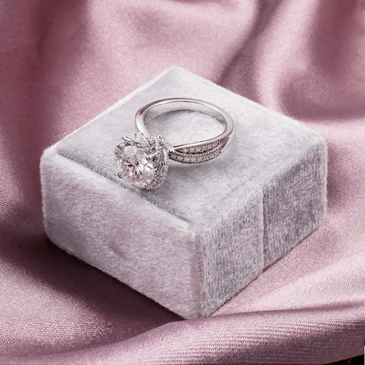 Crystal Bloom Luxe Ring