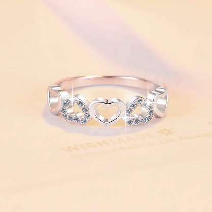 Eternal Hearts Silver Band