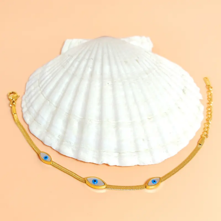 Azure Aura Evil Eye Bracelet