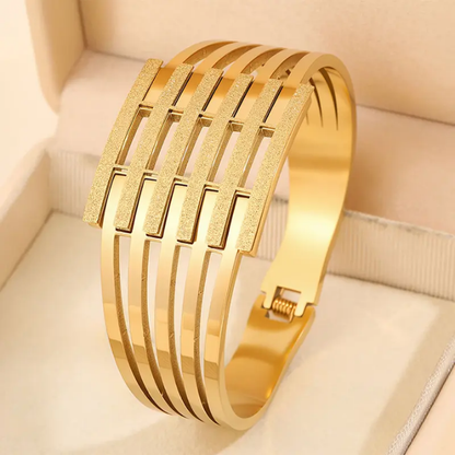 Gilded Lattice Statement Cuff