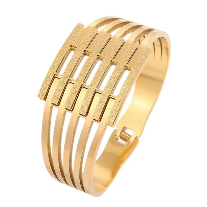 Gilded Lattice Statement Cuff