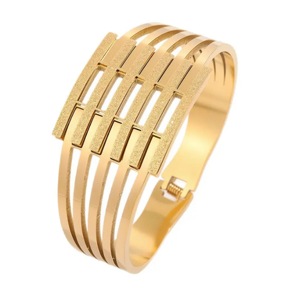 Gilded Lattice Statement Cuff