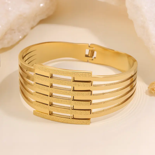 Gilded Lattice Statement Cuff