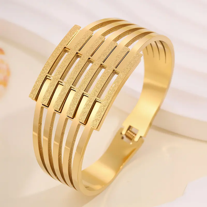 Gilded Lattice Statement Cuff