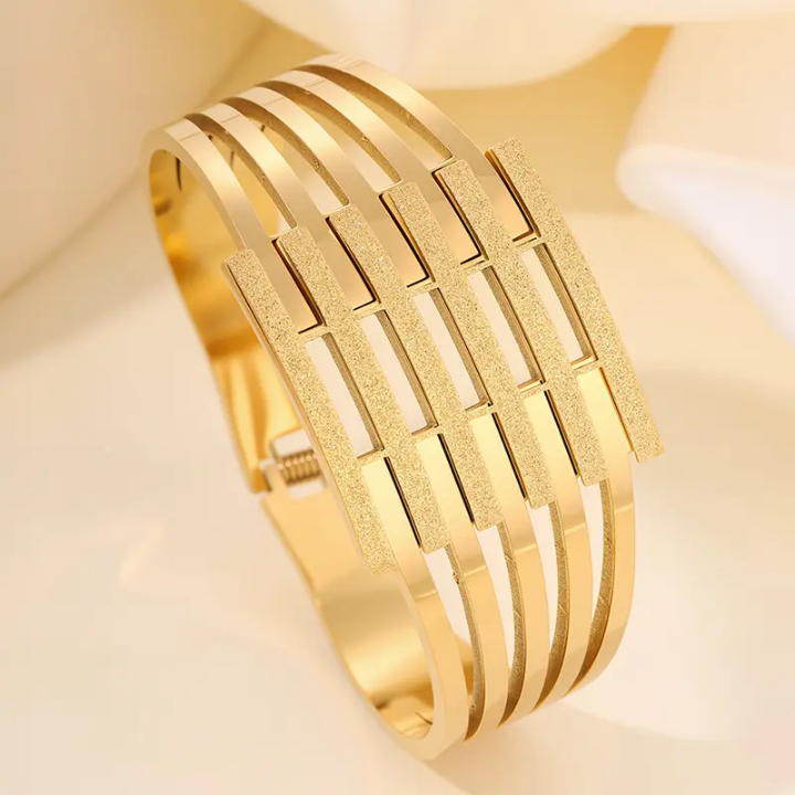Gilded Lattice Statement Cuff