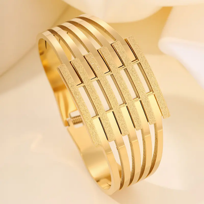 Gilded Lattice Statement Cuff