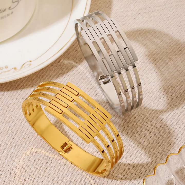 Urban Lattice Dual-Tone Cuff