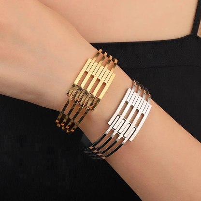 Urban Lattice Dual-Tone Cuff