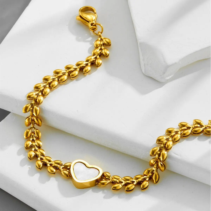 Blush Heart Vine Bracelet