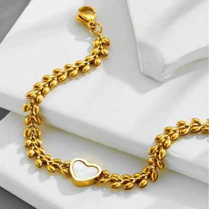 Blush Heart Vine Bracelet