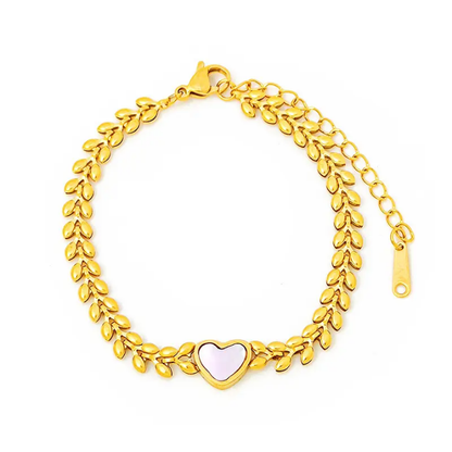 Blush Heart Vine Bracelet