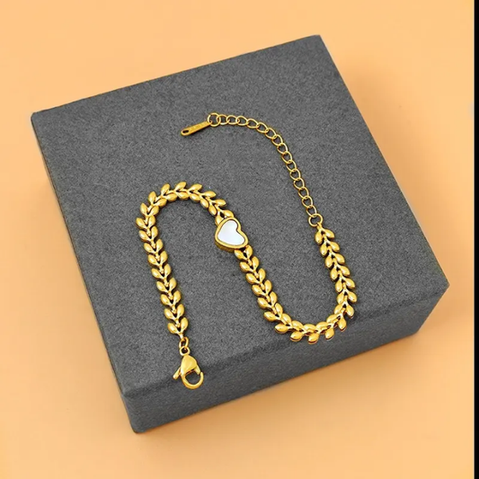 Blush Heart Vine Bracelet