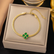 Emerald Clover Luxe bracelet