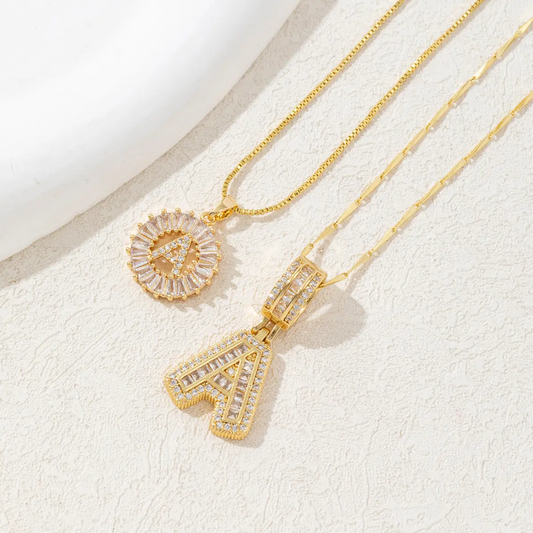 Twin Initial Luxe Necklace