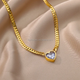 Amour Luxe Gold Heart Charm Necklace