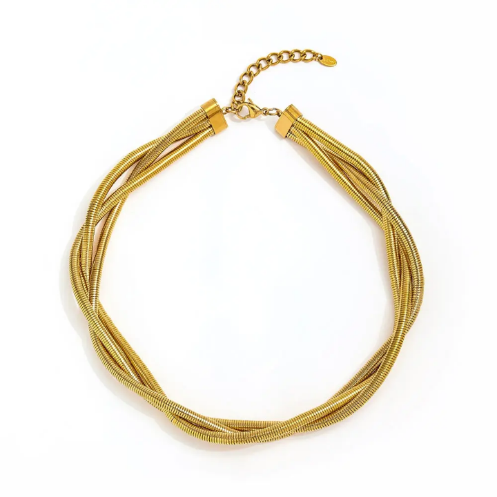 Aurora Luxe Gold-Tone Statement Necklace