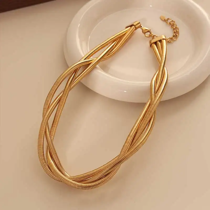 Aurora Luxe Gold-Tone Statement Necklace