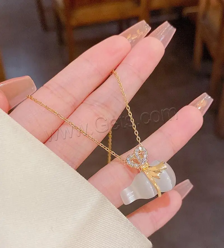 Crystal Butterfly Pendant Necklace