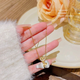 Crystal Butterfly Pendant Necklace