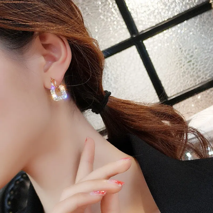 Aurora Blush Spark Stud Earrings