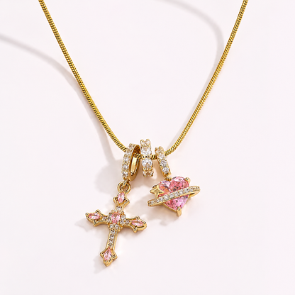 Faith & Love Charm Necklace