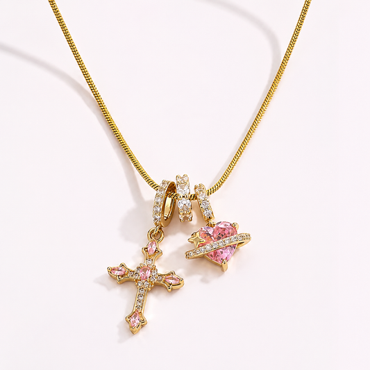 Faith & Love Charm Necklace
