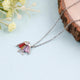 Multicolour Baguette Fish Pendant Necklace
