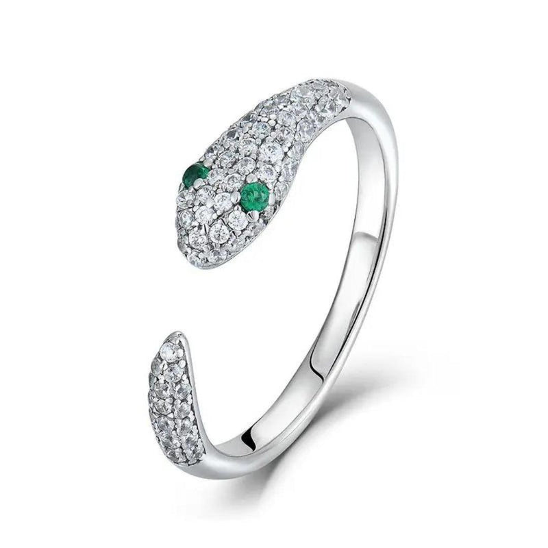 Serpentina Luxe Adjustable Snake Ring