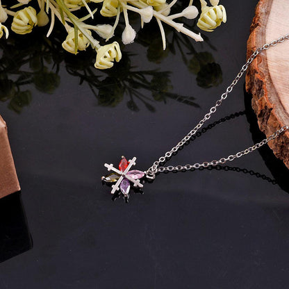 Multicolour Marquise Starburst Pendant Necklace