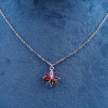 Multicolour Marquise Starburst Pendant Necklace