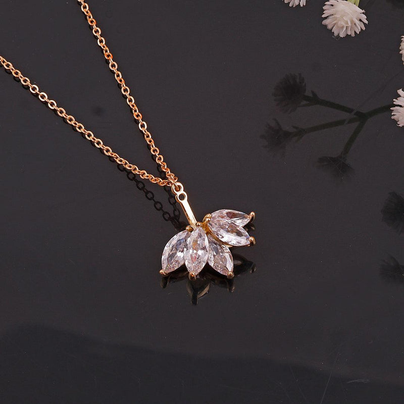 Marquise Crystal Cluster Pendant Necklace