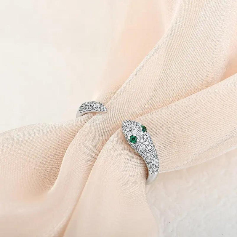 Serpentina Luxe Adjustable Snake Ring