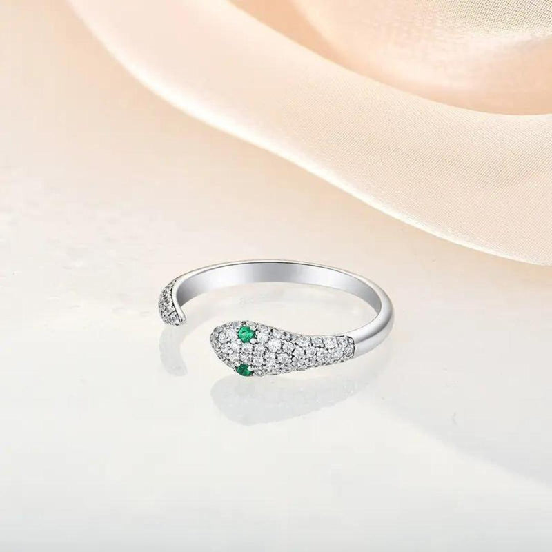 Serpentina Luxe Adjustable Snake Ring