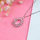 Marquise Sunburst Oval Pendant Necklace