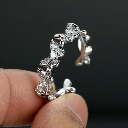 Celestia Butterfly Bloom Open Ring