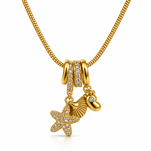 Ocean Charm Pendant Necklace