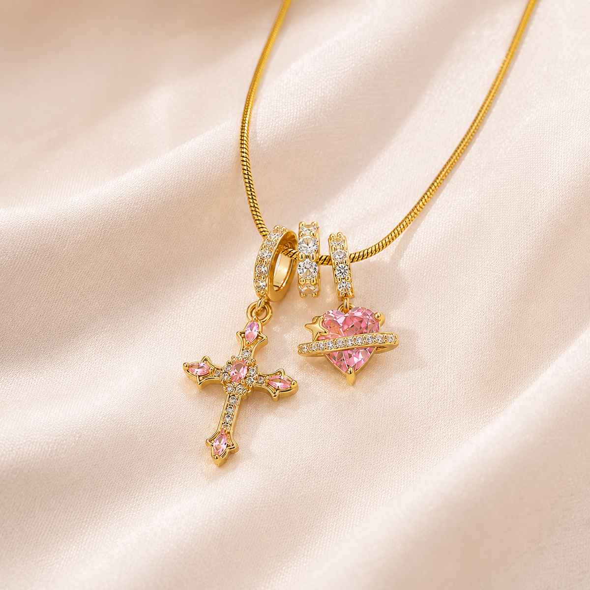 Faith & Love Charm Necklace