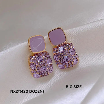 Lavender Luxe Mosaic Studs