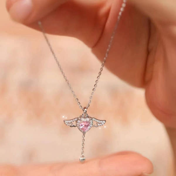 Angel Heart Drop Necklace