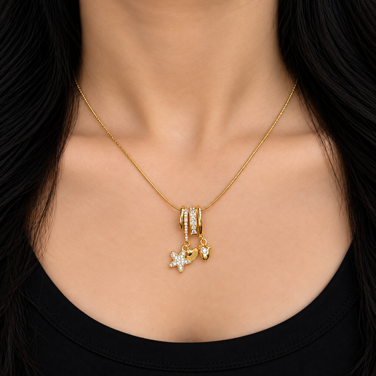 Ocean Charm Pendant Necklace