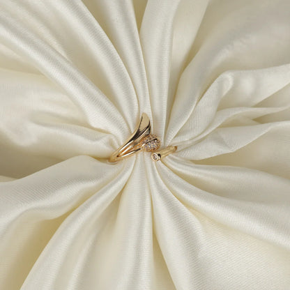 Golden Double Globe Ring