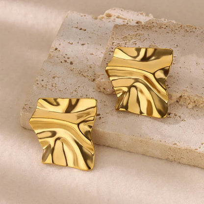 Molten Wave Statement Studs