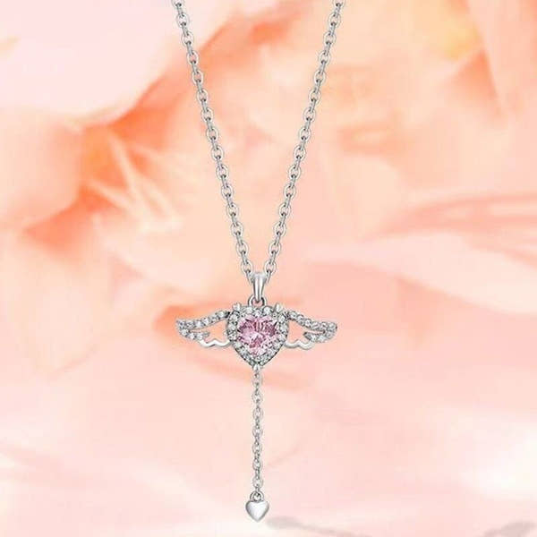 Angel Heart Drop Necklace