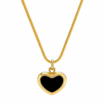 Midnight Heart Pendant Necklace