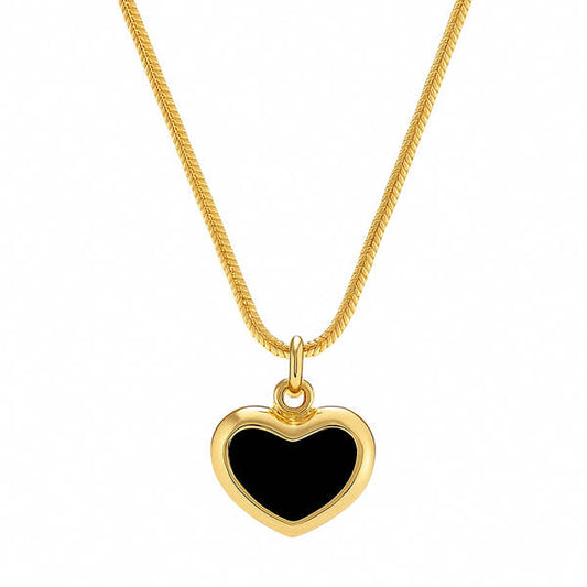Midnight Heart Pendant Necklace